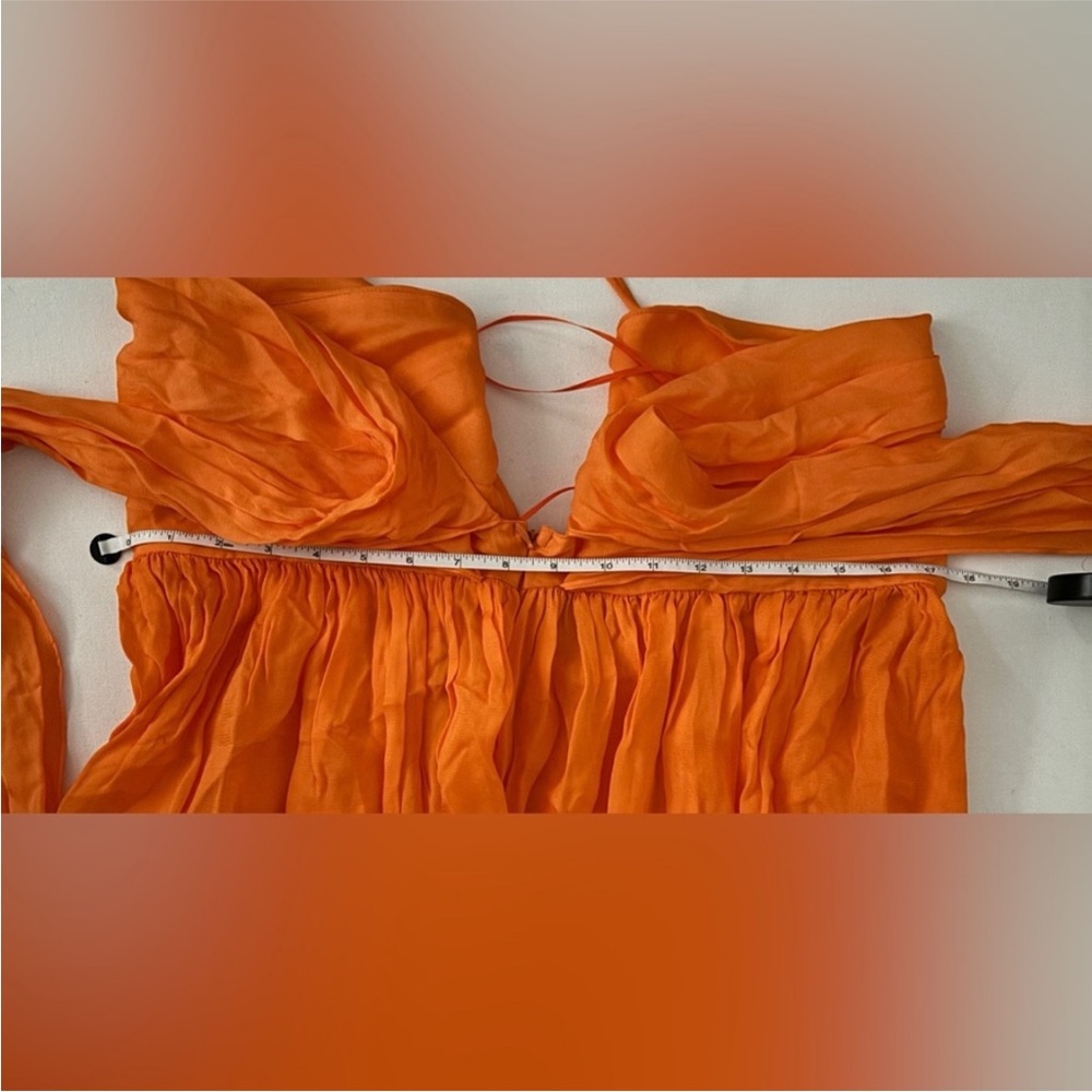 cult gaia Orange Halter Maxi Dress - Picture 4 of 9